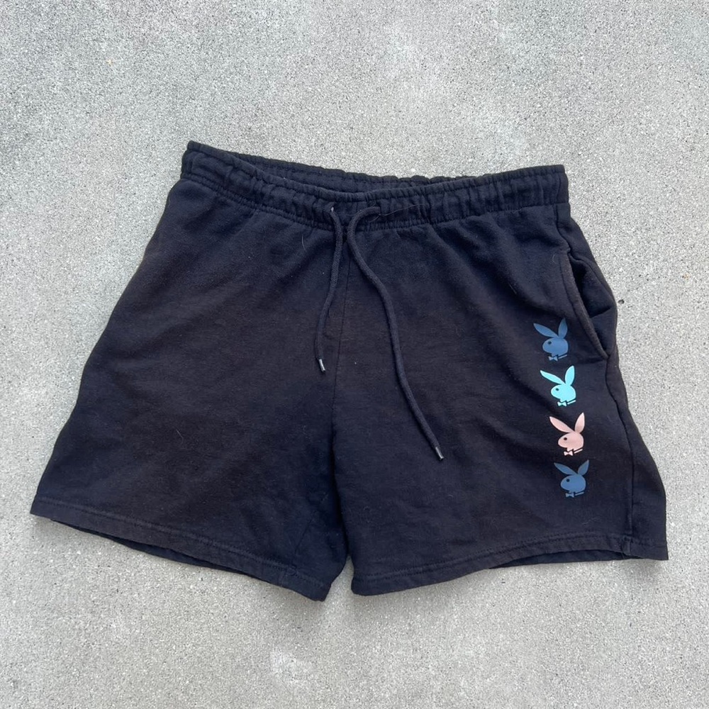 Playboy Men's Black and Navy Shorts